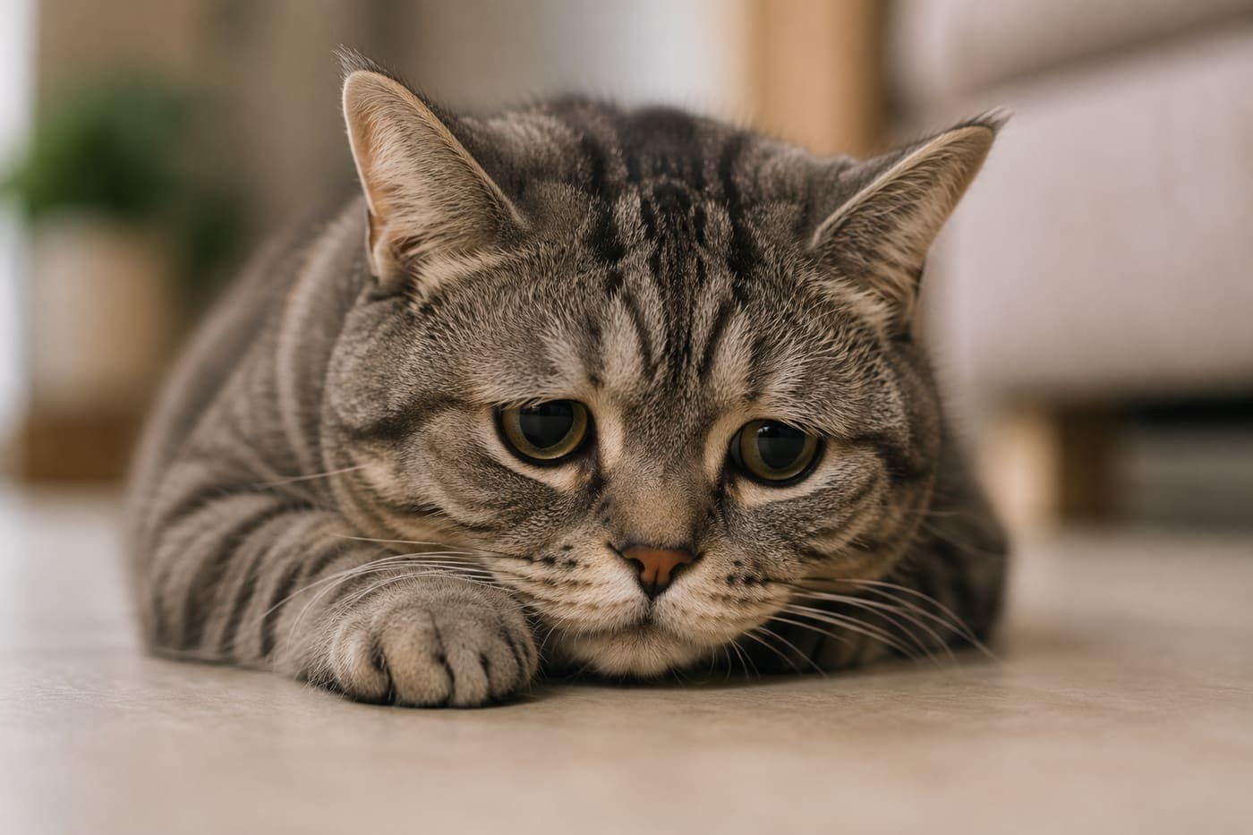 Cat hiding dental pain
