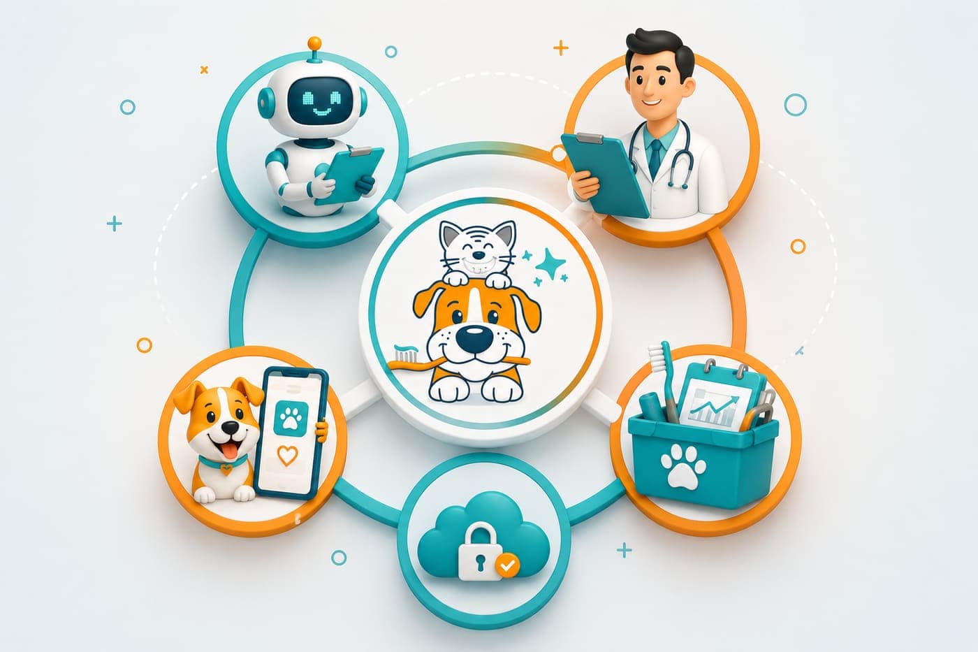 Safe Smile connected platform on phone and laptop